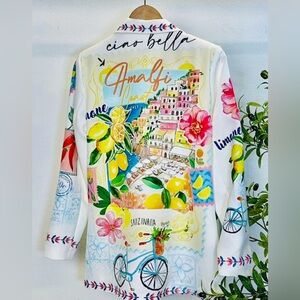 Colorful Amalfi Coast Graphic Shirt